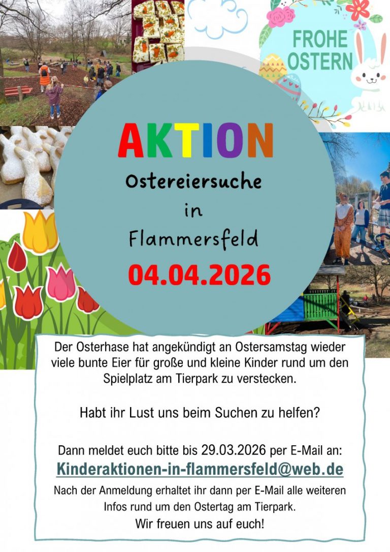 Plakat Aktion Ostereiersuche 2026
